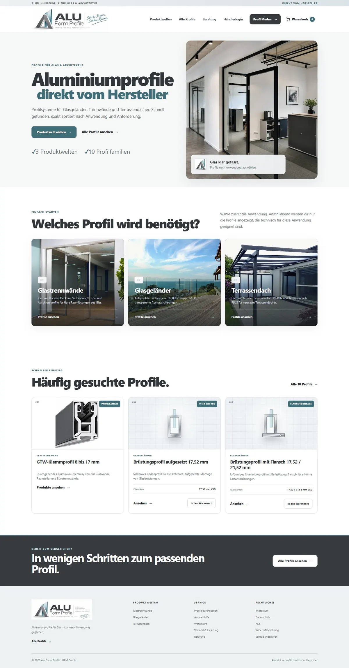 Startseite www.aluformprofile.de